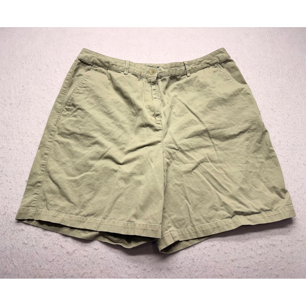 Lauren Ralph Lauren Khaki Chino Shorts Women's Size 16W Tan Cotton